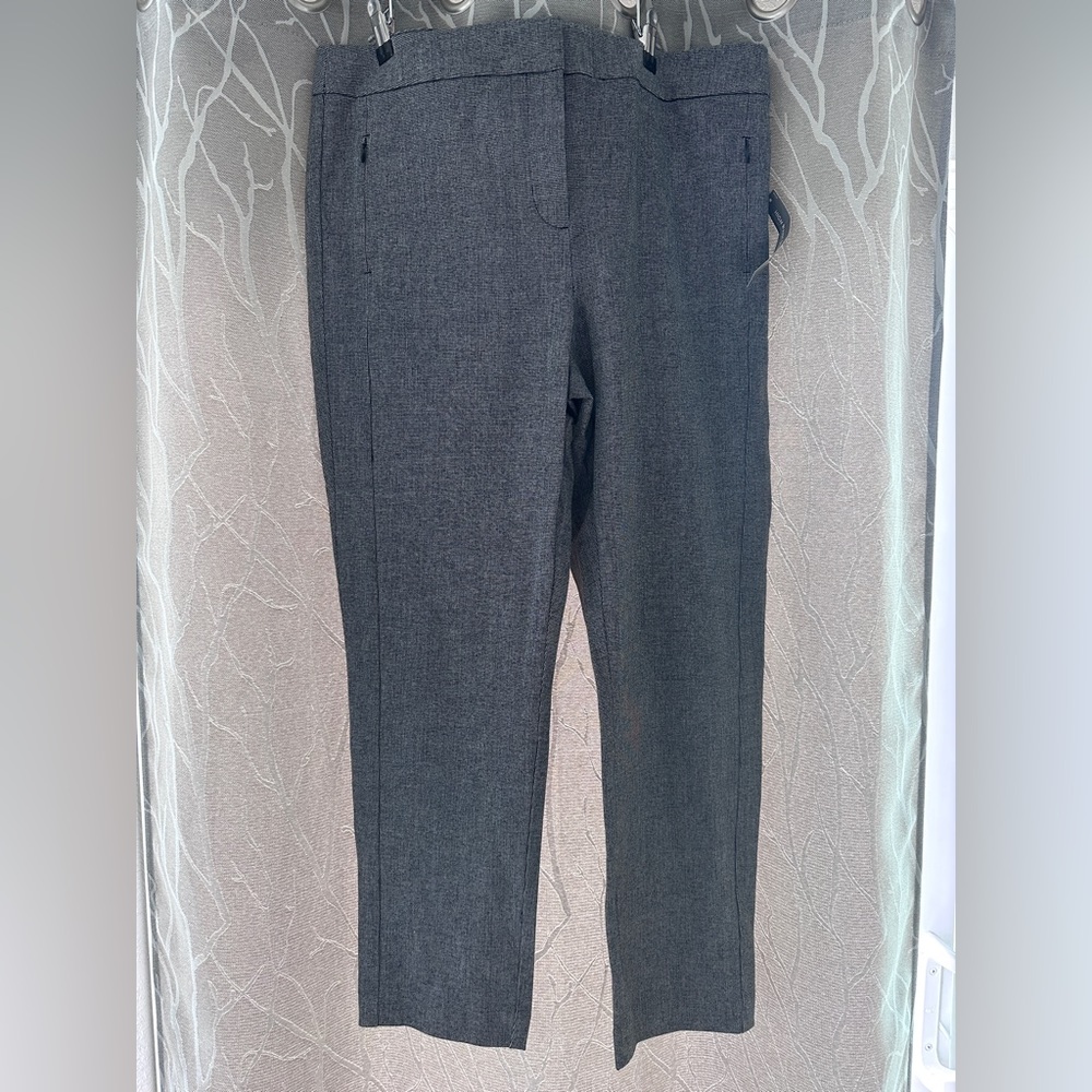 Loft High Waist Skinny Pants - black and white